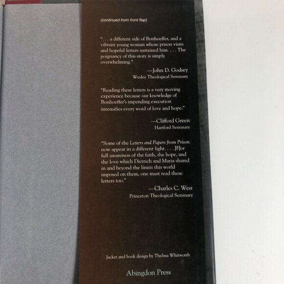 Love Letters From Cell 92 Correspondence Bonhoeffer Wedemeyer 1943-45 Hardcover - Picture 4 of 8